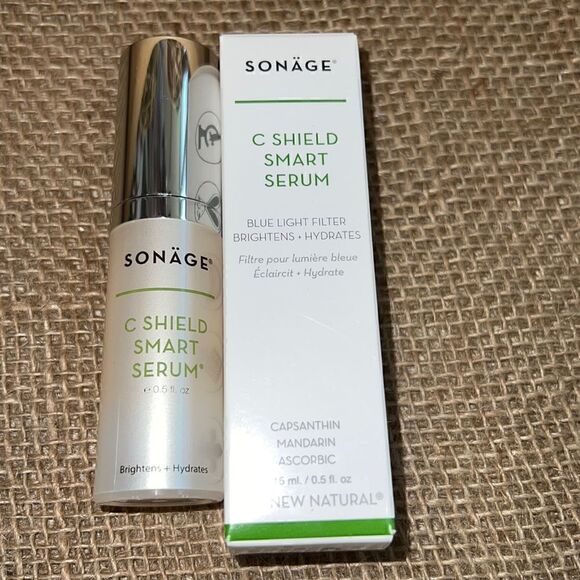 Sonage C SHIELD SMART SERUM blue light filter brightens + hydrates Brand New - Picture 2 of 12